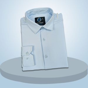 premium china micro stig shirt (formal / casual) (light sky)