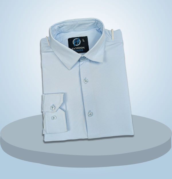 premium china micro stig shirt (formal / casual) (light sky)
