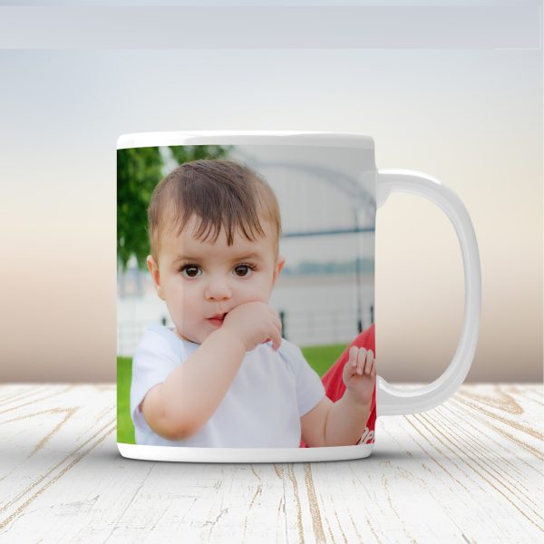personalised coffee, tea, water mug, add photo text logo picture image