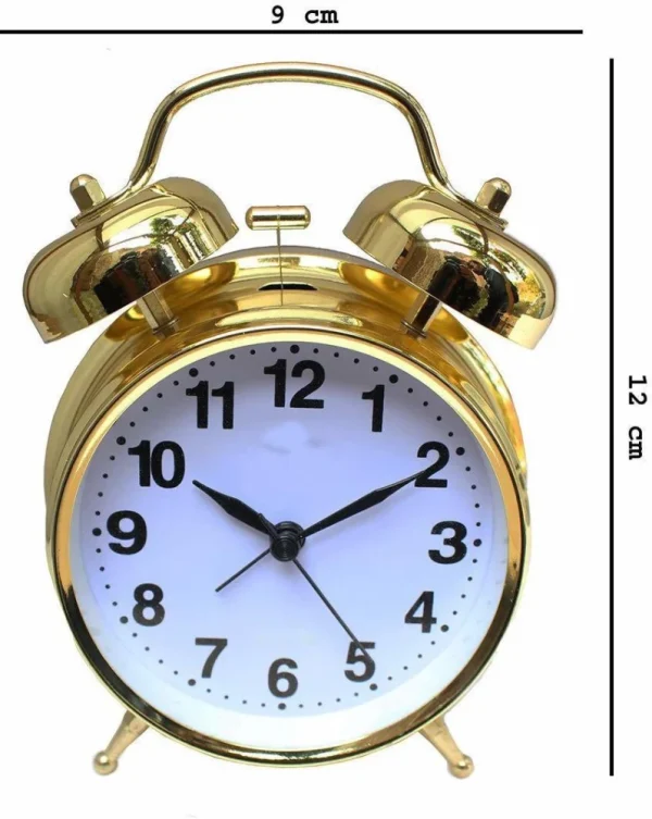 round cooper metal twin bell alarm clock(choto)