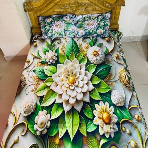 china premium 3d design bed sheet