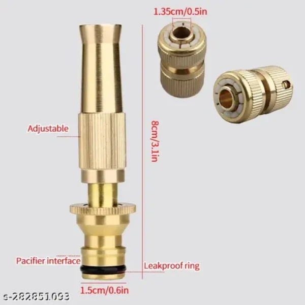 high pressure copper spray nozzle hose pipe home washing car/boat /decks tools