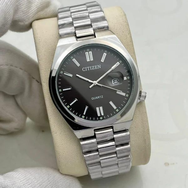 citizen tsuyosa men's black dial watch