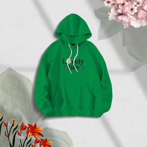 premium comfortable stylish (lovely life green) ladies winter hoodie