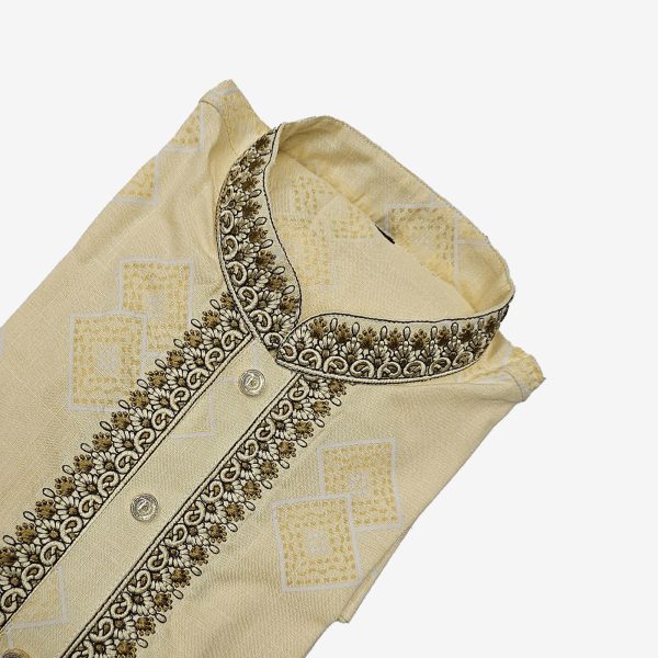exclusive embroidery cotton panjabi with premium box