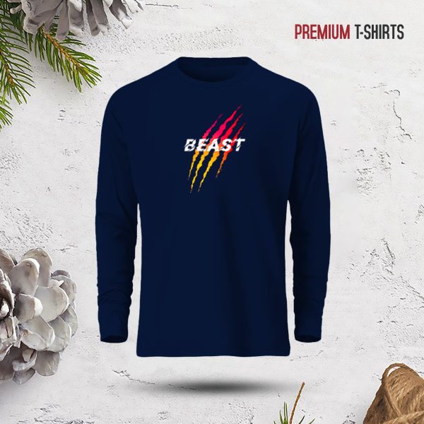 men's full sleeve (beast) t shirt