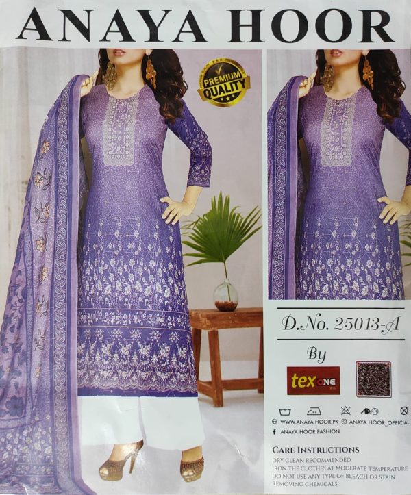 anaya hoor rigging digital printed cotton 3 piece