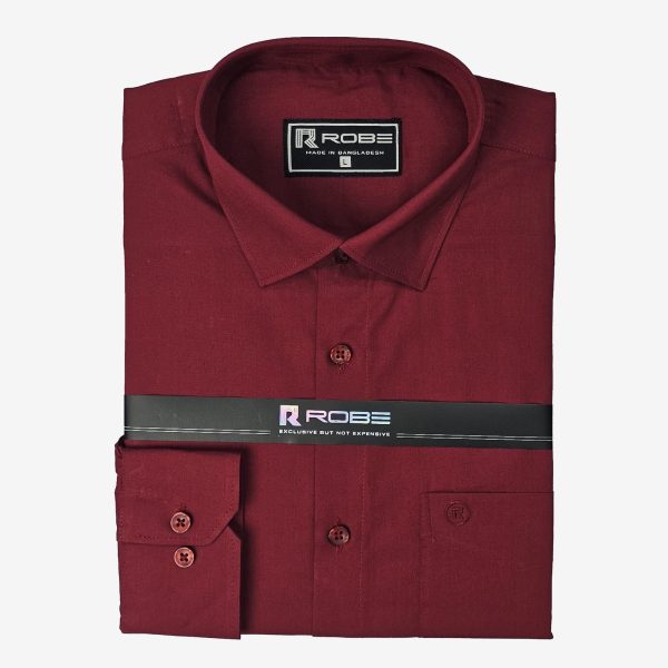 cotton exclusive formal shirt ( light meroon)