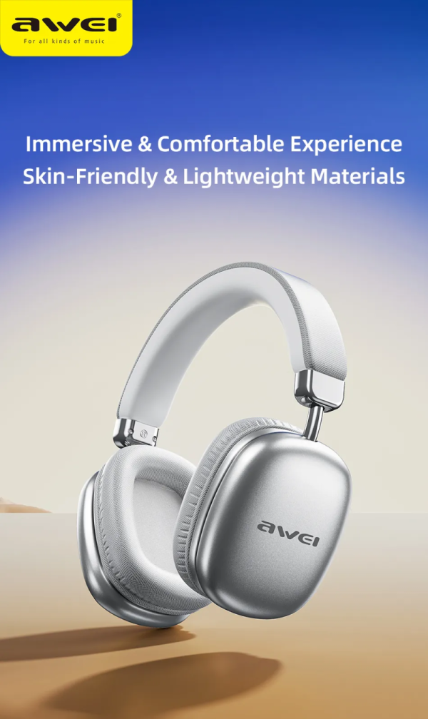awei at8 bluetooth wireless headphones (6 month warranty)