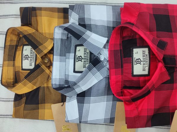 premium quality garments cotton full sleeve check shirt