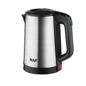 raf r 7928 steel water heater electric kettle 2.3 liter silver