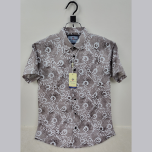 pure cotton half sleeve print shirt for men's
