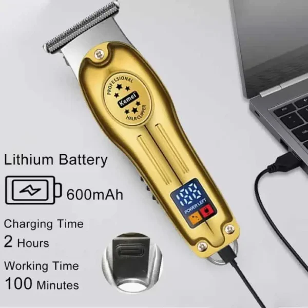 kemei km 678 usb charging electric hair trimmer