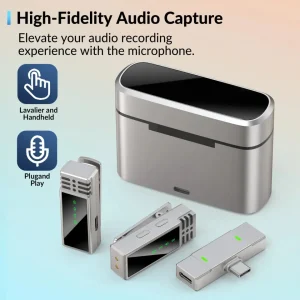 jmary mw 15 | 2.4g wireless microphone for mobile type c | dual microphone