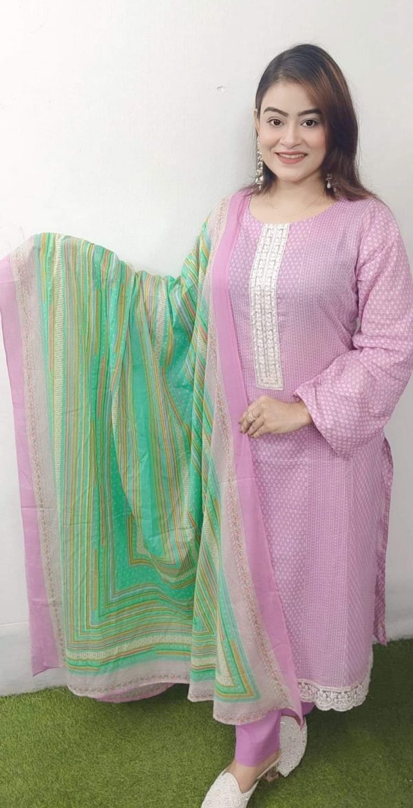 cotton print three pcs