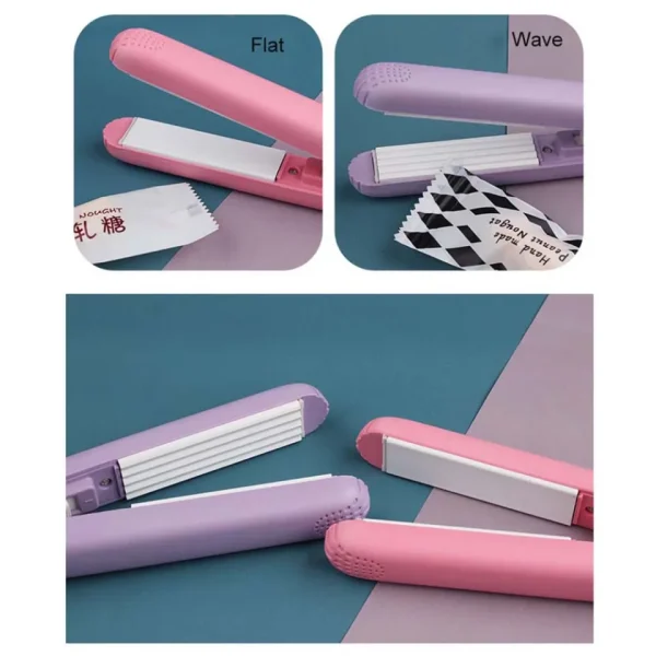 mini household food vacuum sealer portable bag clips handheld mini electric heat sealing machine seal packing plastic impulse sealer ( multi color)