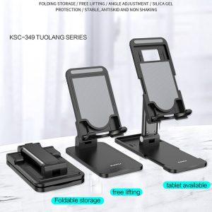 lifting folding desktop bracket desktop mobile stand for phone/tablet (multi angle adjustable) – suitable for apple ipad tablet mobile phone handphone smartphone, foldable and portable