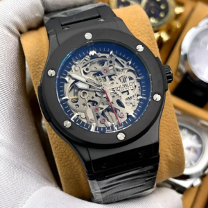 premium stainless steel strap wrist watch for men.
