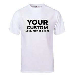 customize t shirt (you can add any text, pic, logo etc)