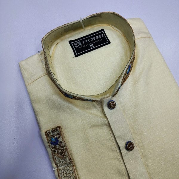 indian cotton gorgeous karchupi panjabi