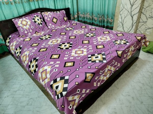 king size full cotton fabric panel bedsheet