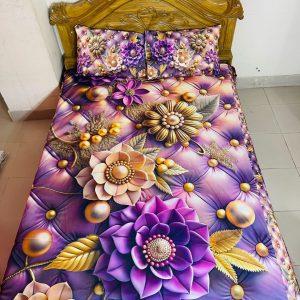 china premium 3d design bed sheet