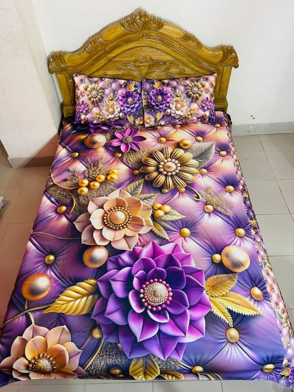 china premium 3d design bed sheet