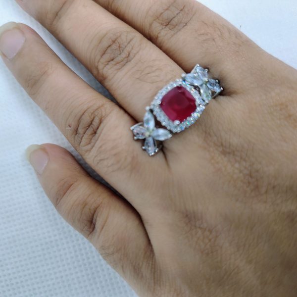 royal ruby blossom ring