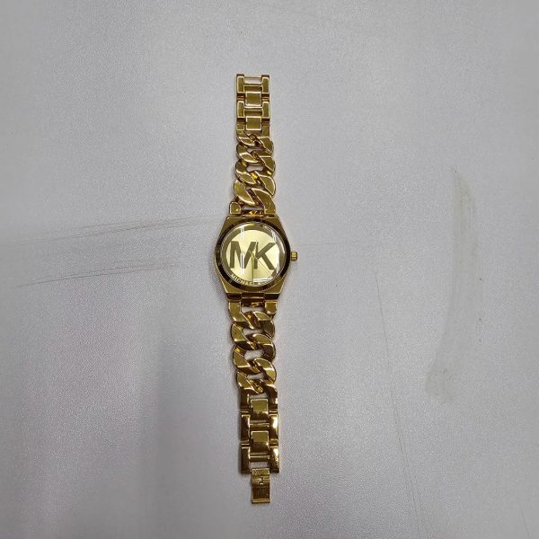 michael kors stainless steel fashionable men's watches golden