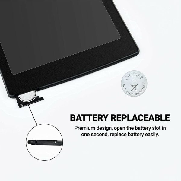 12" lcd writing digital tablet drawing pad, erasable