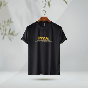 pray cotton t shirt for men's