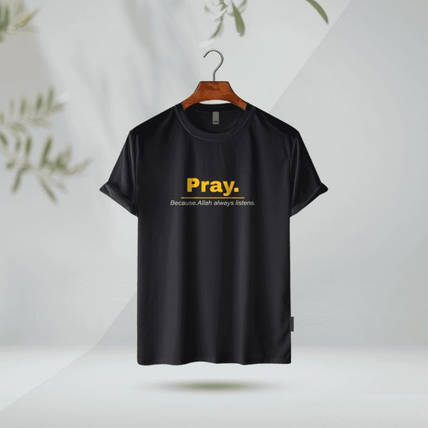 pray cotton t shirt for men's