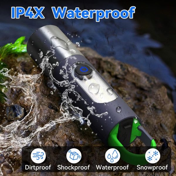 allyes led rechargeable flashlight (zoomable, 4 modes, tactical, ip65 waterproof, type‑c)
