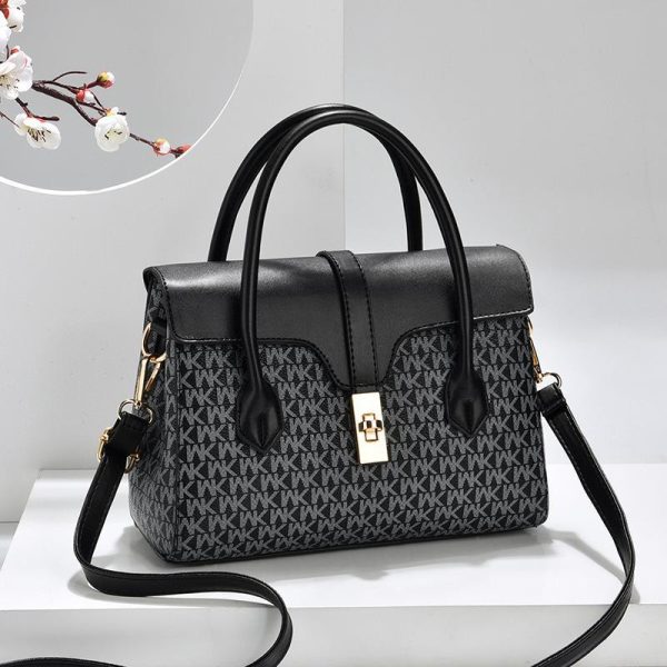 newest high quality mk design american bag luxury women's handbags(black)