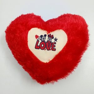 heart shape red love pillow | send soft toys as gifts