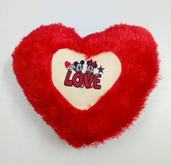 heart shape red love pillow | send soft toys as gifts