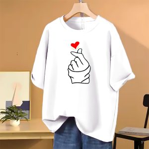 lovely drop shoulder t shirt for women