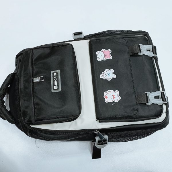 kids backpack children school bags waterproof primary schoolbag book bag (black)