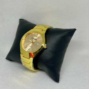 feiwo golden stainsles steel watch