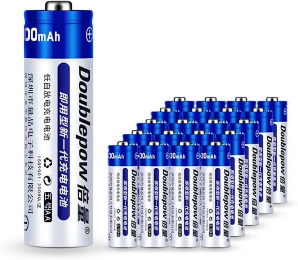 doublepow aa 600mah nimh rechargeable battery (4pcs)