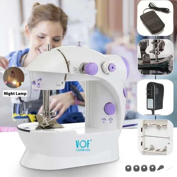 portable mini sewing machine vof cgsm202