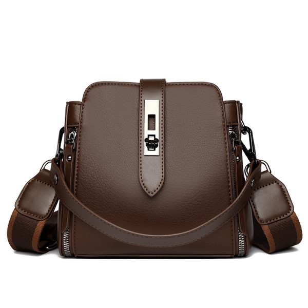 high quality messenger bags for women luxury crossbody shoulder bags female(coffee)