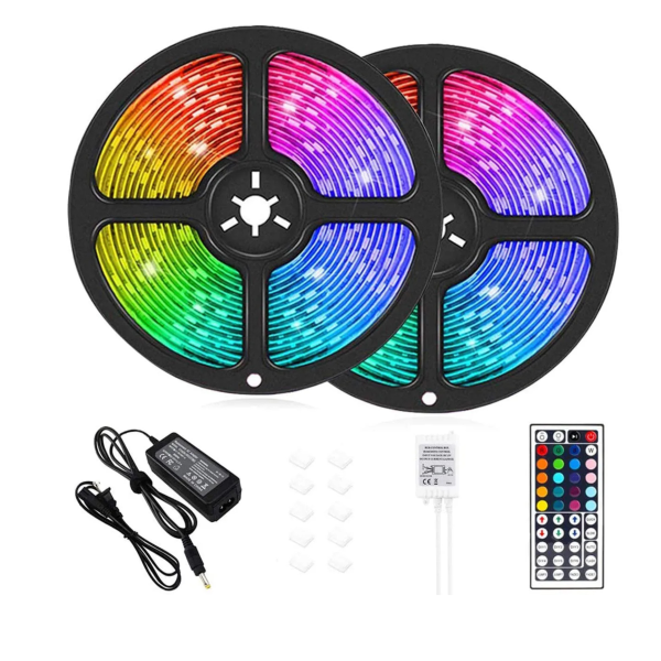 nnk led strip light rgb waterproof remote control charging for overall home decoration led light.