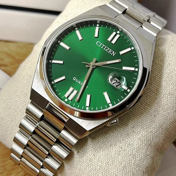 citizen tsuyosa men's green dial watch