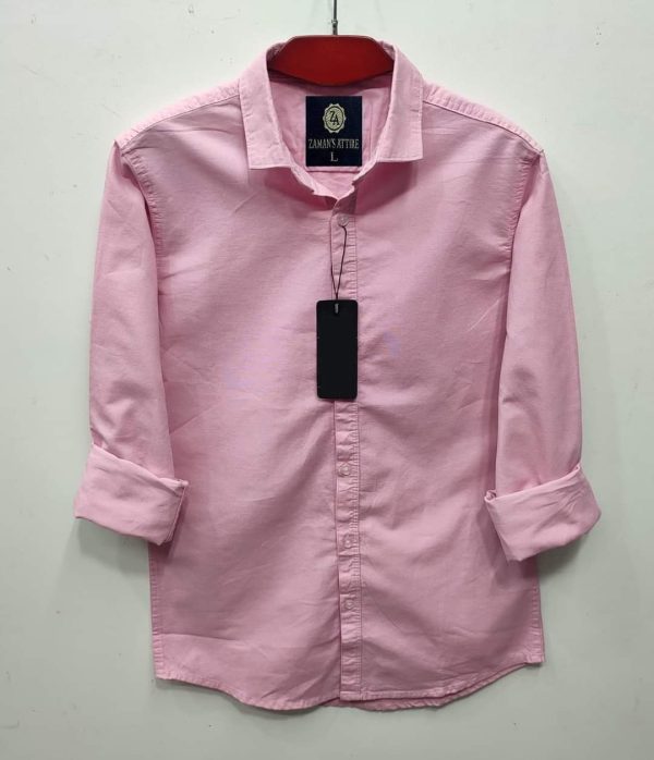 men's solid colour color shirt (lite pink)