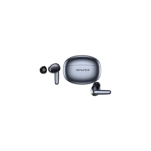 awei t90 2 in 1 enc wireless bluetooth earbuds with mic noise reduction headphones