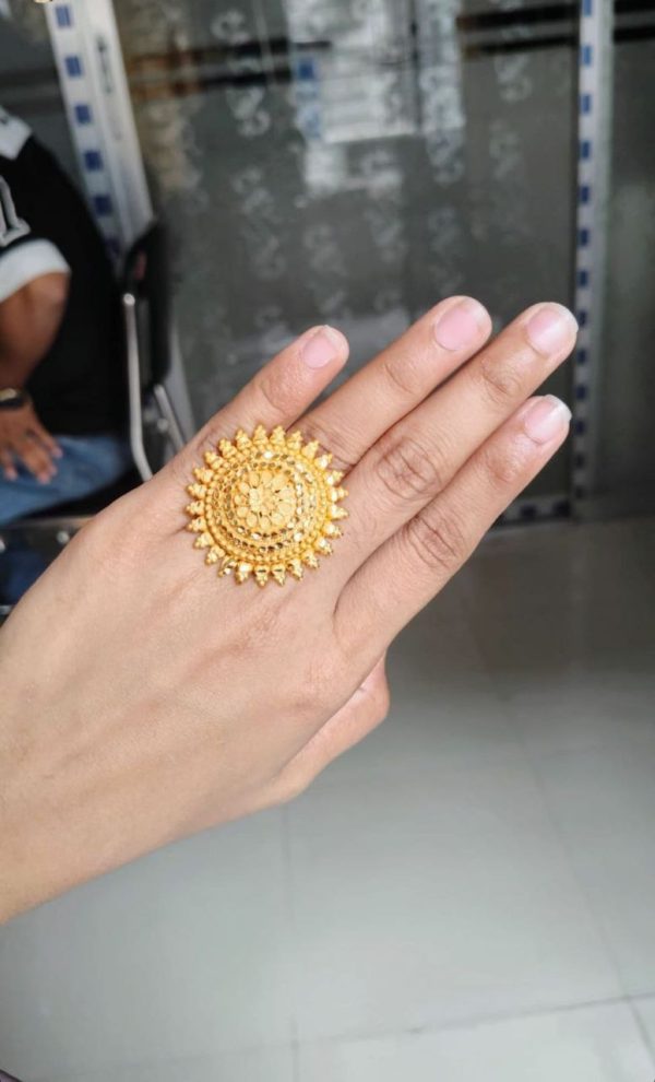 royal antique sunflower ring
