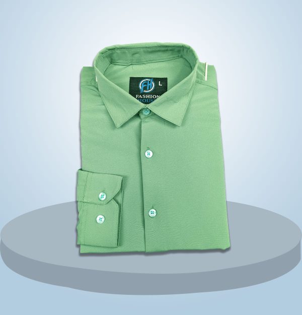 Premium China Micro Stig Shirt (Formal / Casual) (Light Green)