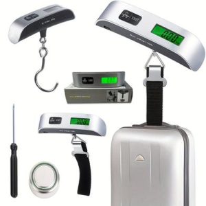 portable scale digital lcd display 50kg electronic luggage hanging suitcase travel weighs baggage bag weight balance 1pcs