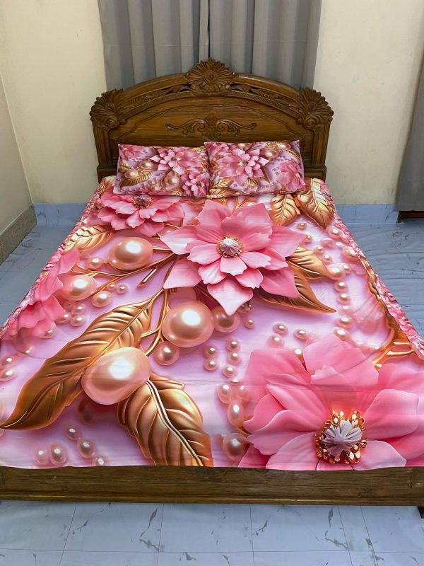 china premium 3d design bed sheet